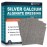 Ceeport Ag Silver Calcium Alginate Wound Dressing Pads 3\'\' x 3\'\' (Pack of 10), Soft Highly Absorbent Silver Wound Dressing, Non-Adhesive Dressing for Wound Care, Painless Removal Gauze Pads for Wounds