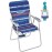 WEJOY Folding Beach Chair for Adults, Lightweight Beach Chair with Shoulder Straps, High Back Camping Chairs with Hard Armrest, Supports 300lbs for Outdoor Lawn Concert (Red Blue)