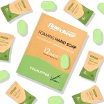 flowcheer Foaming Hand Soap Refill Tablets, 12 Pack (Makes 12 x 9 fl oz), Eucalyptus Scent Hand Soap Tablets, Fresh & Clean Handwash, No Plastic Bottle