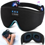 LC-dolida Sleep Mask with Bluetooth Headphones, Sleep Headphones Bluetooth Sleep Mask 3D Sleeping Headphones for Side Sleepers Best Gift and Travel Essential