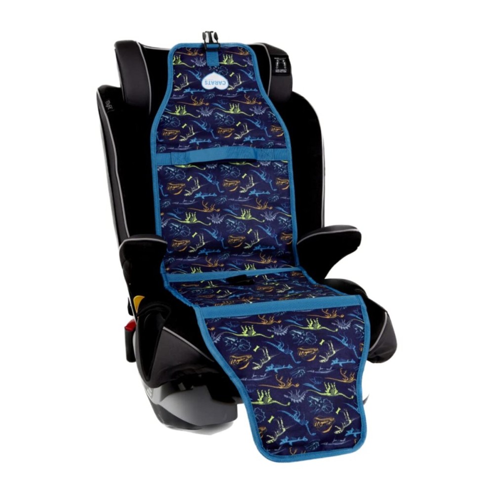 Cool Carats Car Seat Cooling Pad for Babies, Toddlers, and Kids - Comfortable and Durable Cooling Pad for Hot Summer Days - One Size Fits All, Dino Blue