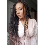 6 Packs Soft Locs Crochet Hair Pre Looped 18 Inch Faux Locs Crochet Braids Goddess Locs Dreadlocs Synthetic Hair For Black Women (1B/27, 18 Inch (Pack of 6))