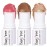 KIMUSE Multi Stick Trio Face Makeup, Cream Blush Stick for Cheeks & Lips, Contour Stick & Highlighter Makeup Sticks for All Skin