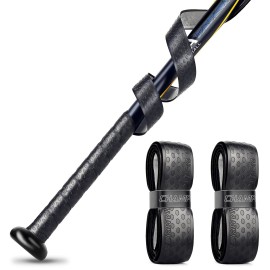 CHAMPKEY PRO 40 Bat Grip Tapes 2 Pack | All-Weather Performance Bat Tapes | Precut and Full Adhesive Back Baseball Grip Tapes