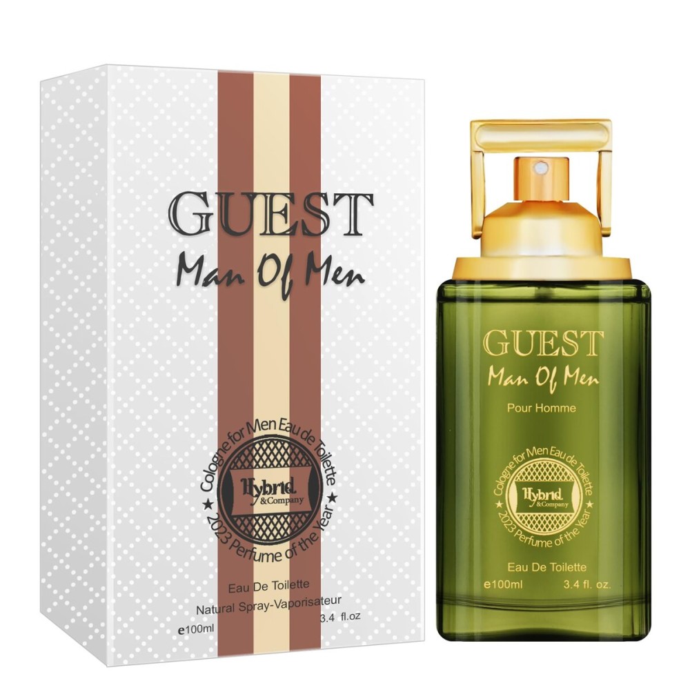 Hybrid & Company Guest Man Of Men Masculine Fragrance Potent Scent Mens Perfume,3.4 Fl Oz