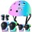 JEEFREE Adjustable Color Gradient Toddler Kids Bike Helmet for 3-5-8-14+Ages Girls Boys.Skateboard Bicycle Toddler Helmet 2-4 Years for Multi-Sports Cycling Scooter Inline Roller Skates Rollerblading