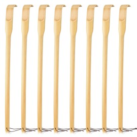Renook 8 PCS Back Scratcher,16.5 Strong Sturdy Self-Massager Therapeutic Bamboo Wooden Back Scratchers for Scratching Itches,Best Gift for Father\'s Day Pregnant Women&People Who Need Longer Hands.