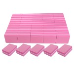 Nail Buffers (50 Pack), Mini Buffer Block Nail File for Acrylic Nails and Natural Nails, 100/180 Grit Nail Buffer Block Bulk Buffing Blocks for Nail Buff Professional Manicure File Blocks Set Pink