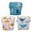 Babygoal Swim Diapers 3 Pack for 8M-3T Babies and Toddlers, Reusable Adjustable Washable for Baby Girl and Boy Swimming Lessons-Shark & Octopus