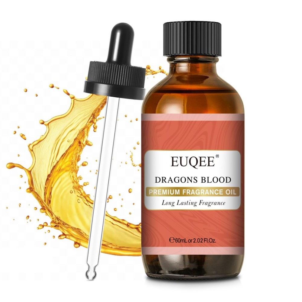 EUQEE Dragons Blood Fragrance Oils, 60ml Scent Essential Oils with Glass Dropper for Diffusers, Soap Making, DIY Bath Bombs - 2.02Fl oz