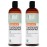 J Mac Botanicals, Organic Fractionated Coconut Oil (32 oz - 2 Pack 16 Ounce Bottles) Carrier Oil for diluting Essential Oils, Hair and Skin Conditioner, Massage