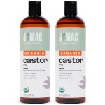 J Mac Botanicals Organic Castor Oil, Cold Pressed (32 oz) unrefined, cold pressed, hexane free for face, skin, eyelashes, pack wraps, pads