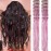 Pink Hair Tinsel Pack of 12 Pcs Clip in Hair Tinsel 20 Inch Glitter Tinsel Hair Extensions, Festival Tinsel Fairy Hair Extension Party Dazzle Hair Accessories Strands Kit(12Pcs,Pink)