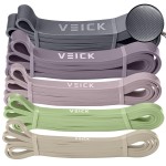 VEICK Exercise and Pull Up Assistance Bands Set - Long Heavy Stretch Bands for Home Workouts, Power Gym Equipment