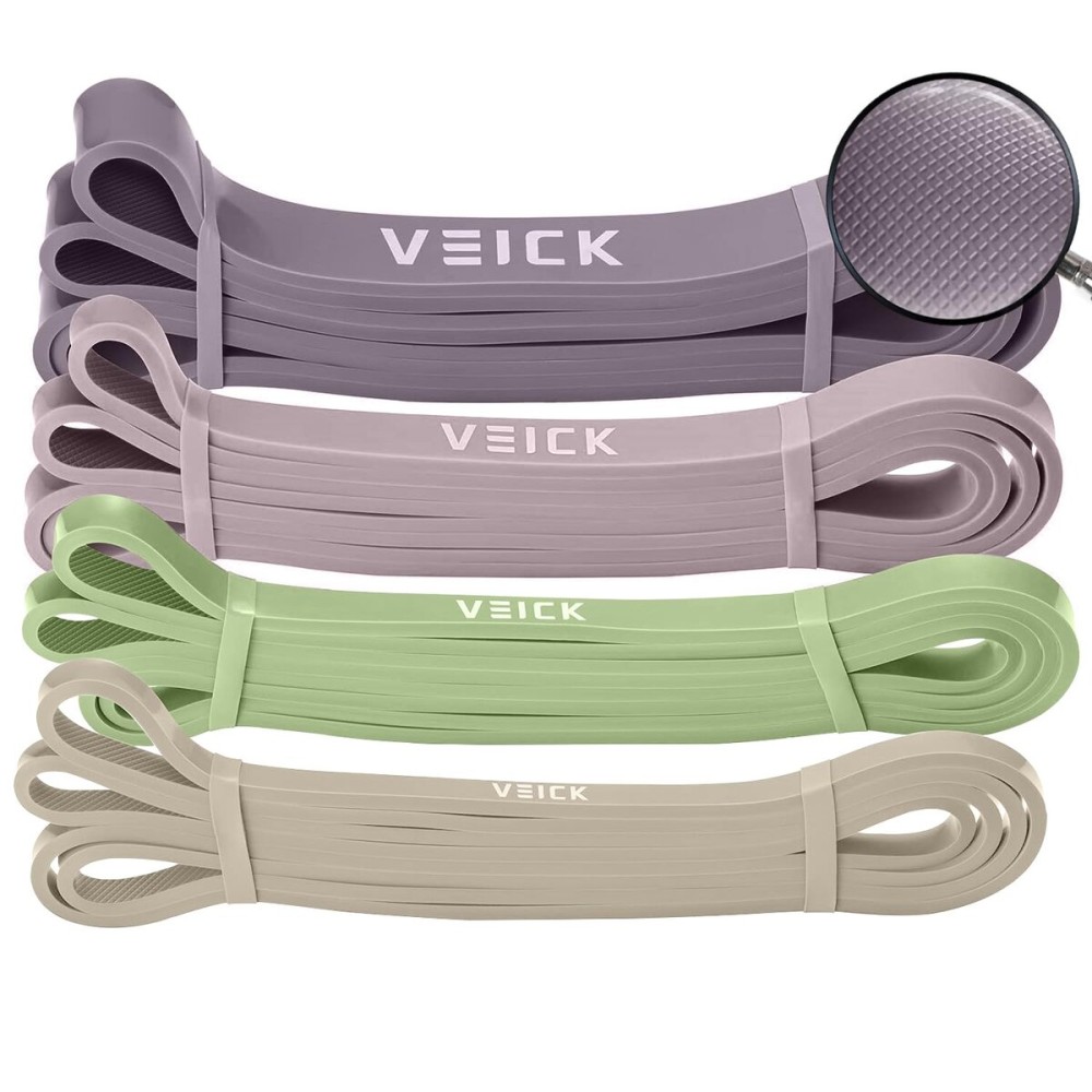 VEICK Resistance Bands for Working Out - Exercise & Pull Up Assistance Bands Set for Men & Women - Power Weight Gym at Home Fitness Equipment