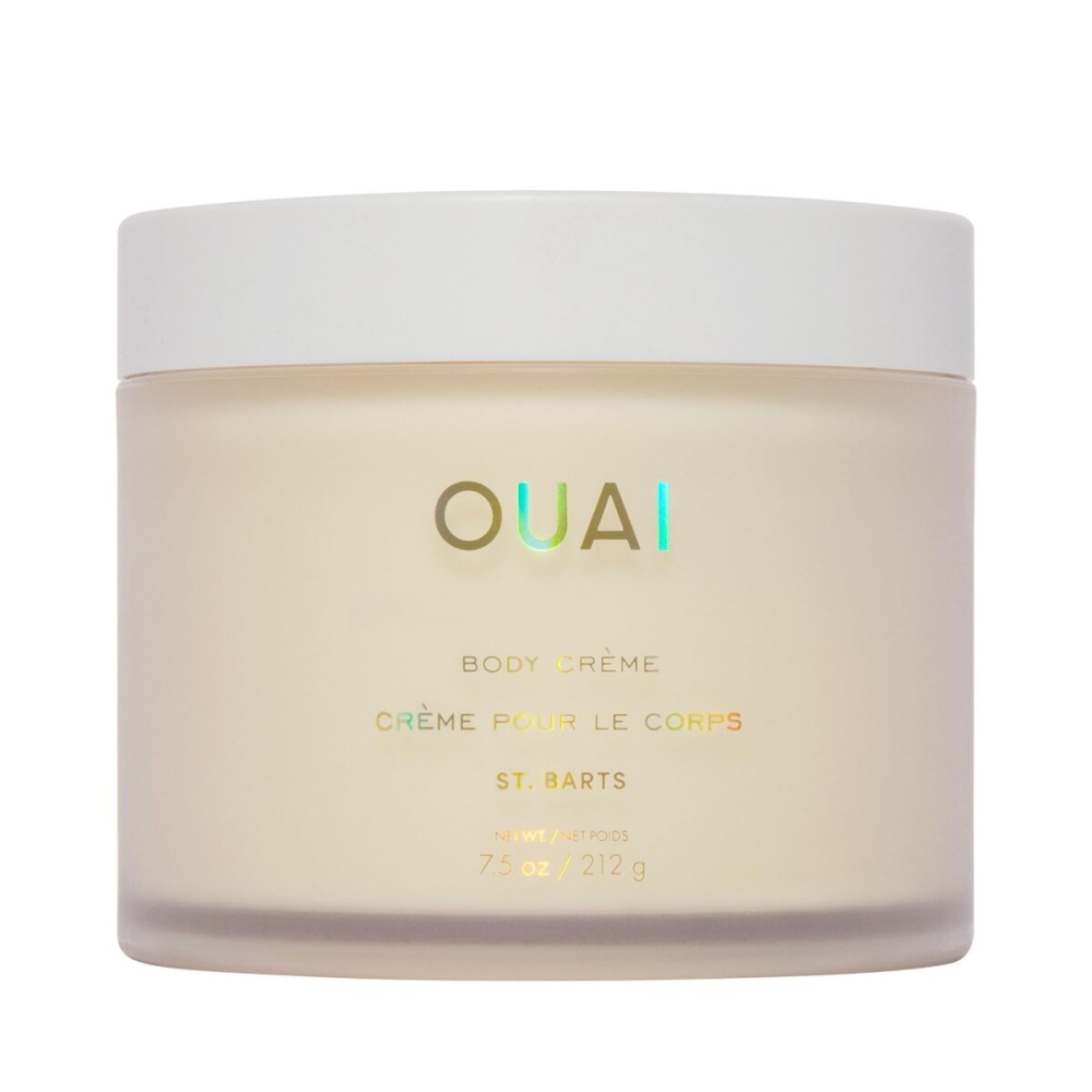 OUAI Body Cream, St. Barts - Hydrating Whipped Body Cream with Cupuau Butter, Coconut Oil and Squalane - Softens Skin and Delivers Healthy-Looking Glow - Sulfate-Free Skin Care (7.5 Oz)