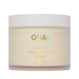 OUAI Body Cream, St. Barts - Hydrating Whipped Body Cream with Cupuau Butter, Coconut Oil and Squalane - Softens Skin and Delivers Healthy-Looking Glow - Sulfate-Free Skin Care (7.5 Oz)