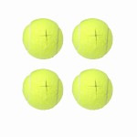 Mloowa Precut Tennis Balls for Walkers 4 Pcs Balls with Precut Opening for Easy Installation,Walker Accessories for Seniors Fit Most Walkers,for Furniture Legs and Floor Protection