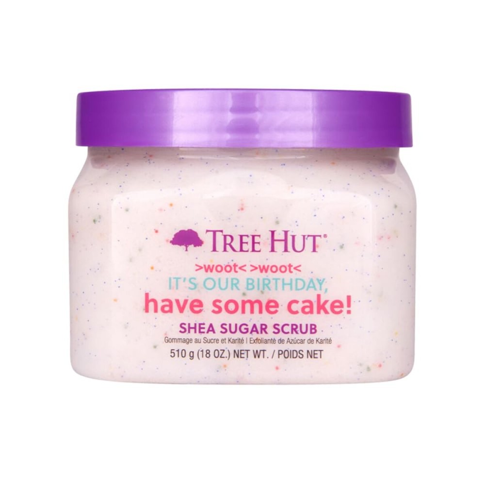 Tree Hut Exfoliating Shea Sugar Scrub Birthday Cake, 18 oz