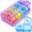 FEATY Weekly Pill Organizer 2 Times a Day with Same-Side Large Opening for Easy Filling & Retrieving, Color Tracking 7 Day AM PM Pill Box with Large BPA Free Pill Case for Vitamins, Fish Oils (Purple)
