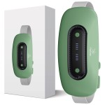 Electric Heating Pad,Portable Cordless Menstrual Heating Pad with 4 Heat Levels and 4 Massage Modes, Fast Large Heating Belly Wrap Belt(Light Green)