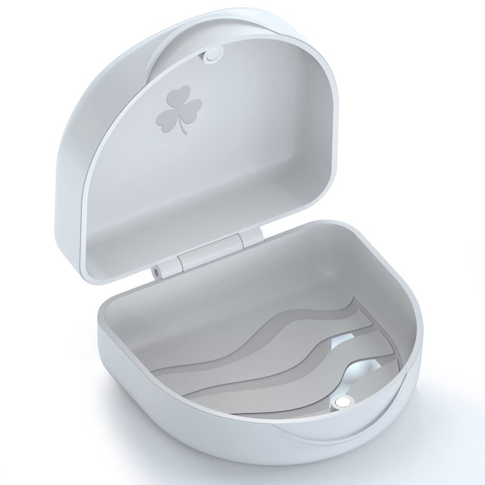 Retainer Case Denture Case: BVN Orthodontic Dental Case, Slim Braces Case, Mouth Guard Case, Denture Box, Teeth Aligner Case, Night Guard Case Container Storage Holder White