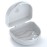Retainer Case Denture Case: BVN Orthodontic Dental Case, Slim Braces Case, Mouth Guard Case, Denture Box, Teeth Aligner Case, Night Guard Case Container Storage Holder White