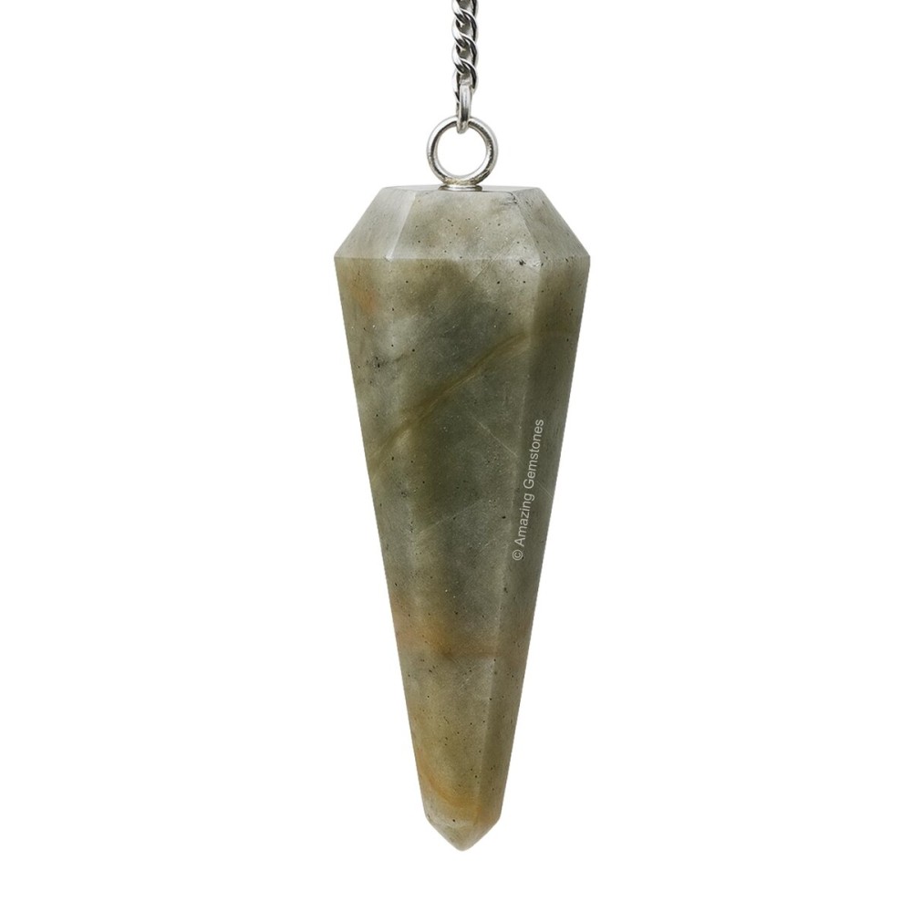 Amazing Gemstone Chrysoberyl Cats Eye Crystal Pendulum for Divination - Certified Dowsing Crystals and Healing Stones for Chakra Balancing and Meditation - Enhance Reiki Spiritual Growth