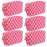 SOIDRAM Checkered Makeup Bag Preppy Cosmetic Bag Bulk Pink Makeup Pouch Personalize Travel Toiletry Bag Organizer Cute DIY Makeup Brushes Storage Bag for Women
