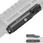 DEFENTAC 1600 Lumens Tactical Flashlight with Momentary and Strobe for Rifle, Weapon Light with Built-in Pressure Switch Compatible with M-Lok Rail Surface, Magnetic Rechargeable