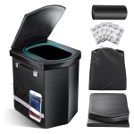 2025 Upgraded XL Portable Toilet for Adults,Tall Camping Toilet with Lid and Convenient Carry Bag, Portable Potty for Camping, Hiking, Car Travel,Truck, RV, Boating, Road Trips, Beach