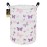 HUNRUNG Laundry Hamper,Large Canvas Fabric Lightweight Storage Basket Toy Organizer Dirty Clothes Collapsible Waterproof for College DormsRound-Butterfly