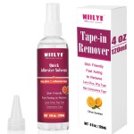 MIILYE Tape in Extension Remover Spray 4OZ/120ml, Tape in Remover Lace Wig Glue Remover Fast Removes Double Sided Hair Extensions Tape & Hair Glue Residue| Gentle on Skin| No Greasy| Easy to Clean