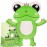 Microwave Heating Pad for Period & Cramps Pain Relief, Cute 16  12.6\'\' Microwavable Menstrual Cramp Relief Heating Pad Stuffed Animal, Moist Microwave Heat Pad with Washable Cover - Frog