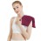 Microwavable Heating Pad with Washable Cover, 8 x 18 Microwave Heating Pad for Neck and Shoulders, Moist Heat Bean Bag Warm Compress for Knee, Joints, Wrist, Abdomen (Wine Red)