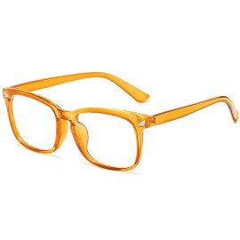 WINTOO Blue Light Glasses for Woman Men | 99% Blue Light Blocking Glasses | Computer Glassess | Night Driving | Gaming | TV Phone Screen Reader Square Frame | Anti Eyestrain & UV Glare Protection