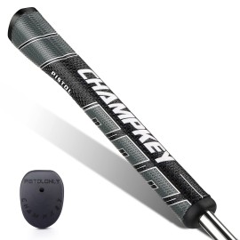 CHAMPKEY Premium Pistol Golf Putter Grip | Lightweight and Comfortable Golf Grips | Advanced Texture Control and High Feedback Golf Putter Grips(Blue, Midsize)