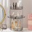 shuang qing Rotating Makeup Organizer for Vanity, Large Capacity Skincare Perfume Storage, Bathroom Counter Organizer, 360 Spinning Cosmetic Dresser Countertop Organizers (Gray, 3 Tier)