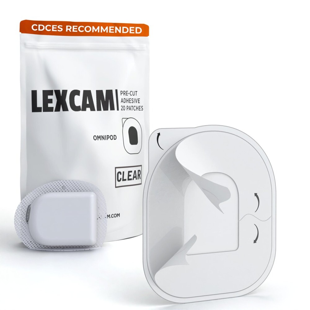 Adhesive OverPatches Pre-Cut for Omnipod 5, New - Pack of 20 - Transparent Waterproof Patches for Insulin Pump, Sensor is NOT Included