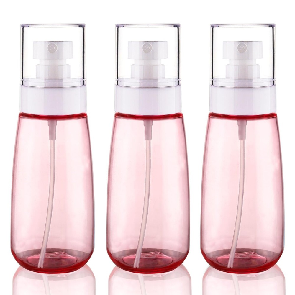 Cosywell Travel Size Spray Bottle TSA Approved 3.4oz 100ml 3 Pack Leak Proof Fine Mist Spray Bottles Empty Refillable Mist Sprayer for Perfume Essential Oils Toners Rose Water Cosmetics (3Pink)