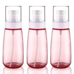 Cosywell Travel Size Spray Bottle TSA Approved 3.4oz 100ml 3 Pack Leak Proof Fine Mist Spray Bottles Empty Refillable Mist Sprayer for Perfume Essential Oils Toners Rose Water Cosmetics (3Pink)