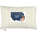 Toddler Pillow with Pillowcase - 13x18 My Little Dreamy Kids Travel Bed Pillows for Sleeping, Organic Cotton Small Pillowcase, Soft & Breathable, Machine Washable, Toddlers 2-5 years old (Grace)