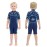 Goldfin Kids Wetsuit for Boys Girls, 3mm Shorty Wetsuits Neoprene Front Zip Wet Suits for Water Sports Surfing Swimming Snorkeling Diving Blue Size 2