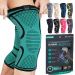 Modvel 2 Pack Knee Brace for Women & Men - Workout Knees Compression Sleeve for Knee Pain Relief Joint Support for ACL, Arthritis, Meniscus Tear Knees Brace for Sports, Rodilleras para Gym Fitness
