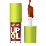 Beauty Glazed Big Brush Head Lip Oil, Ultra-Hydrating & Nourishing, Smooth Glossy Finish Lip Glow Oil, Shiny and Vegan Tinted Lip Gloss, Non-Sticky Formula (108 REBORN)