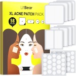 LitBear Acne Patches for Large Breakouts, Hydrocolloid Pimple Patches for Zit and Blemish, Face, Chin, Back and Body With Tea Tree Oil