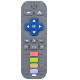 Chuya TV Remote Teether for 3-12-18 Months Babies Infant Toddlers Remote Teethers Silicone Baby Teething Toys