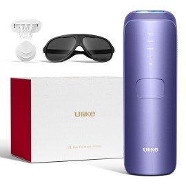 Ulike Laser Hair Removal for Women and Men, Air 3 Ice-Cooling IPL Hair Removal Device for Nearly Painless & Long-Lasting Results, 3 Modes & Auto Flashing for Fast Full Body Hair Removal from Home