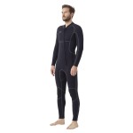 Hevto Men Wetsuits 3/2mm Neoprene Front Zip Full Wet Suit Keep Warm for Surfing Swimming SUP Snorkeling Diving (M2-Black, M)