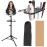 AliLeader 50 Inch Heavy Duty Wig Stand Tripod with Tray Adjustable Mannequin Head Stand Stainless Steel Wig Tripod Stand Wig Head Stand for Hairdressing Training (Mannequin Head Not Included)